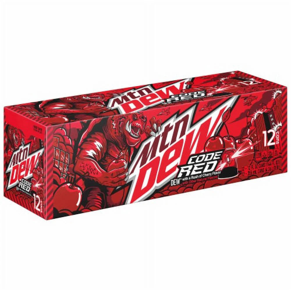 MOUNTAIN DEW - CODE RED -12OZ (2X12PK)