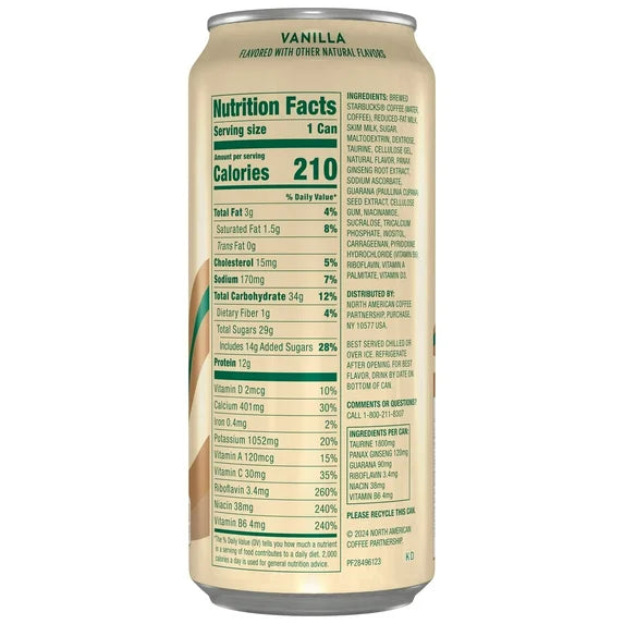 STARBUCKS -  DBLSHT VANILLA - 15OZ