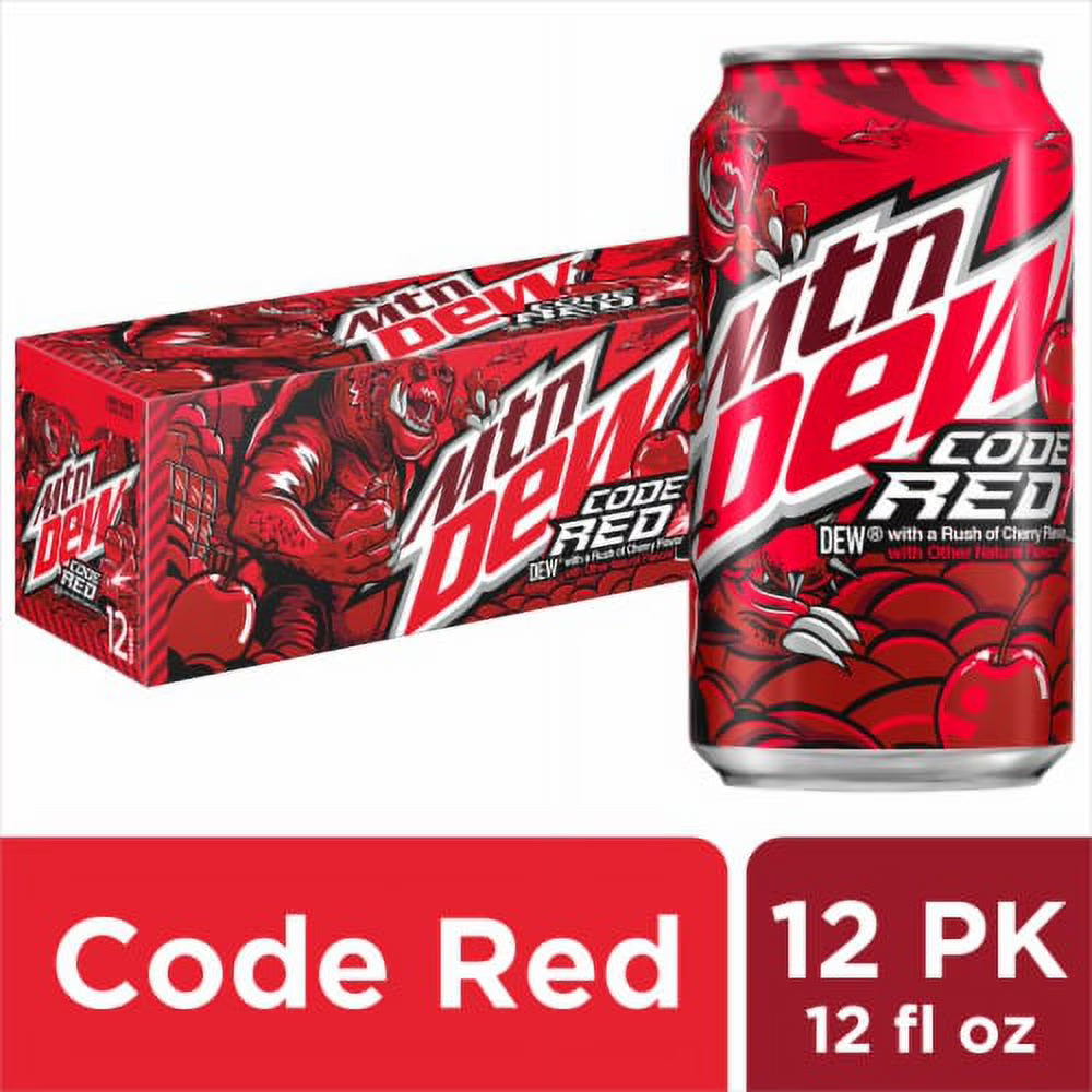 MOUNTAIN DEW - CODE RED -12OZ (2X12PK)