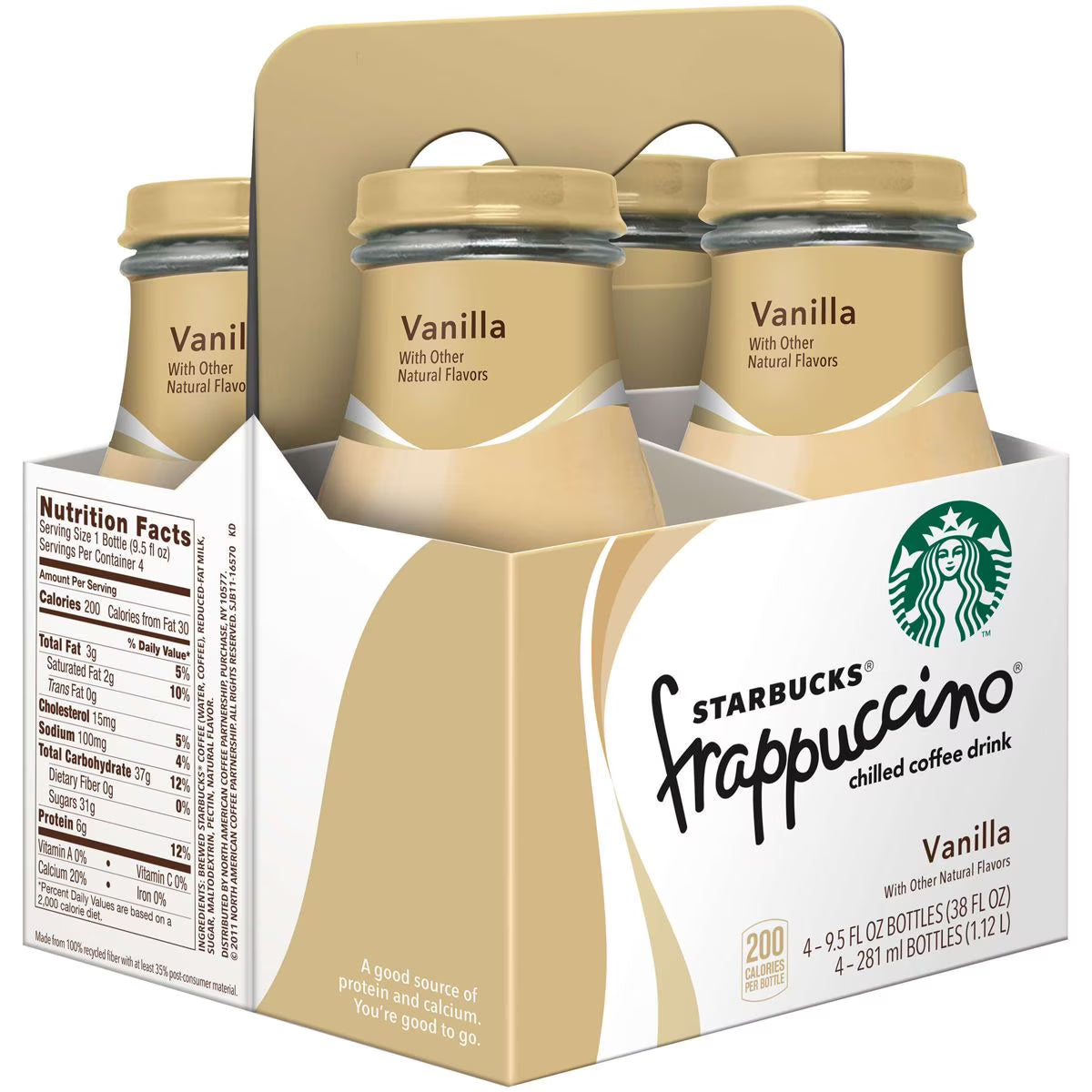STARBUCKS - VANILLA FRAPP - 9.5OZ 4PK