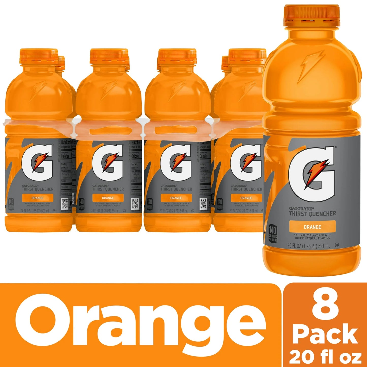 GATORADE -  ORANGE- 20OZ (3X8PK)