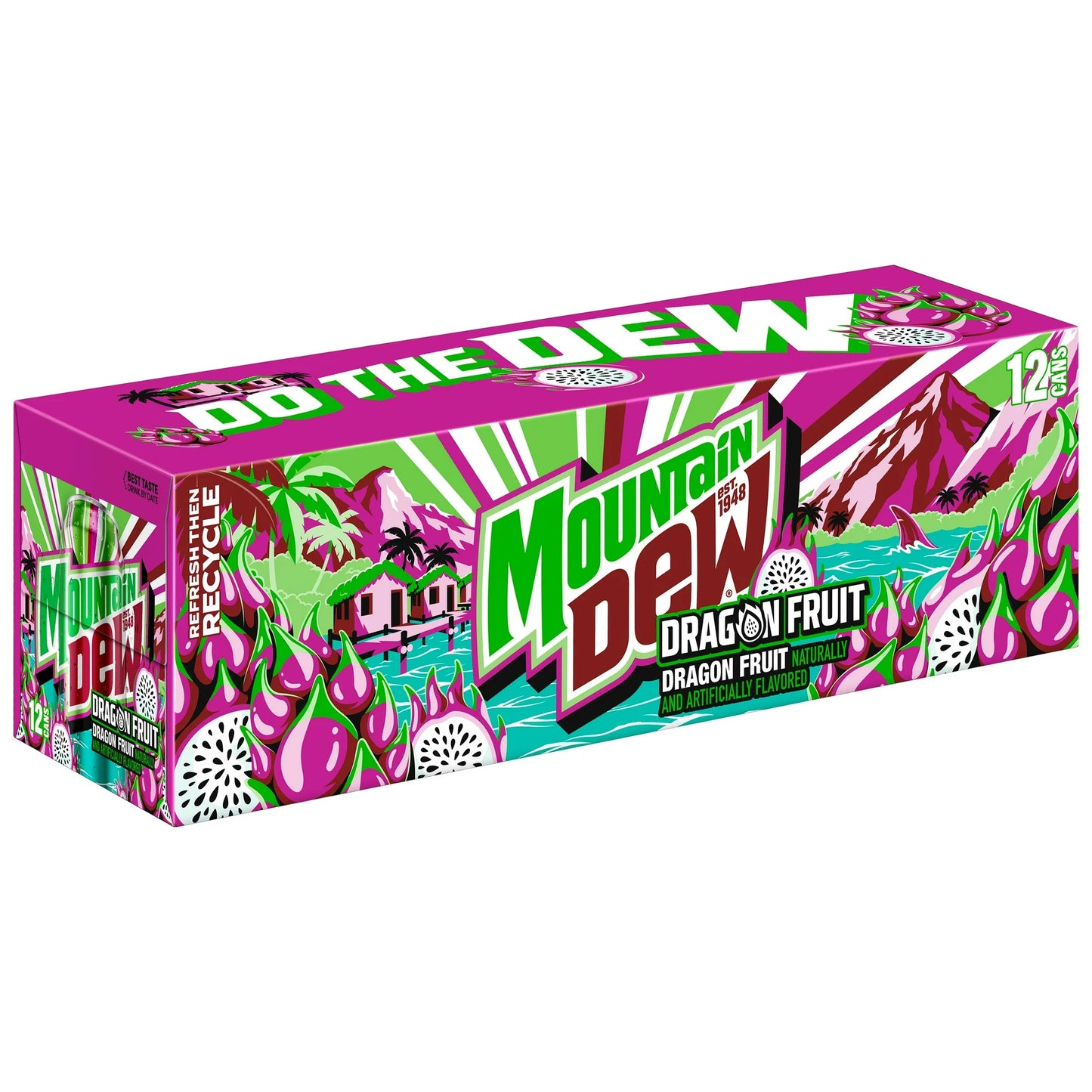 MOUNTAIN DEW - DRAGON FRUIT -12OZ (2X12PK)