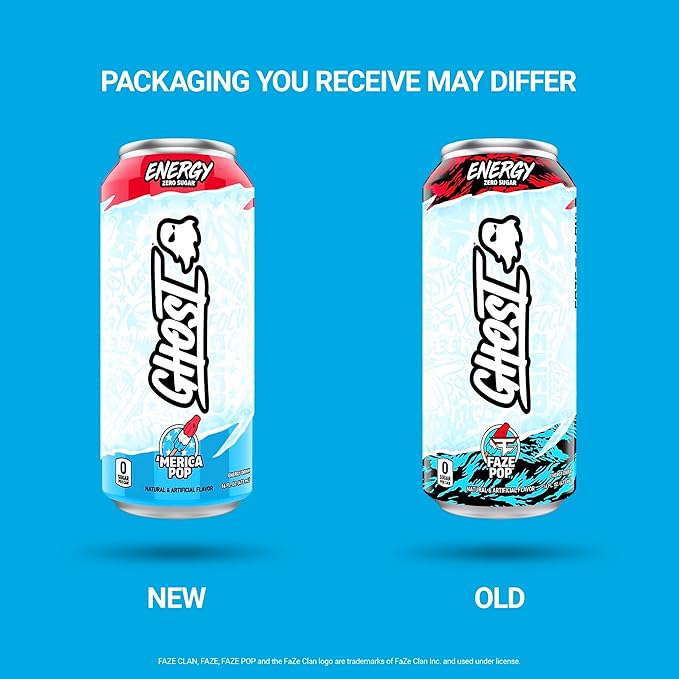 GHOST ENERGY -'MERICA POP -16FLOZ