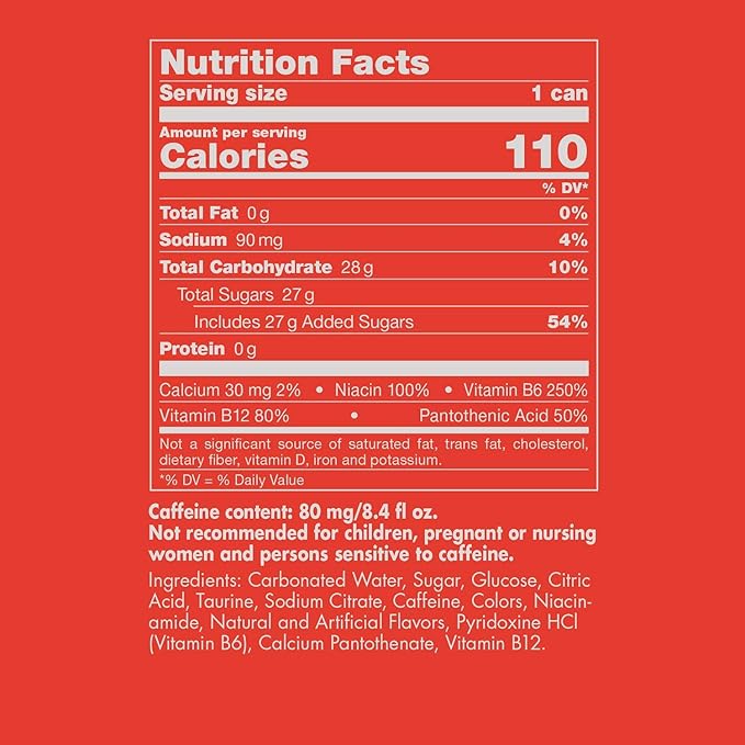 Red Bull Red Edition Watermelon and Sugar Free Energy Drink Bundle, 8.4 Fl Oz