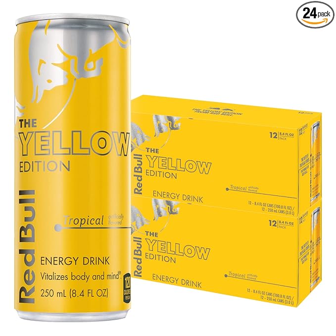 Red Bull Energy Drink, Tropical, Yellow Edition, 8.4 oz