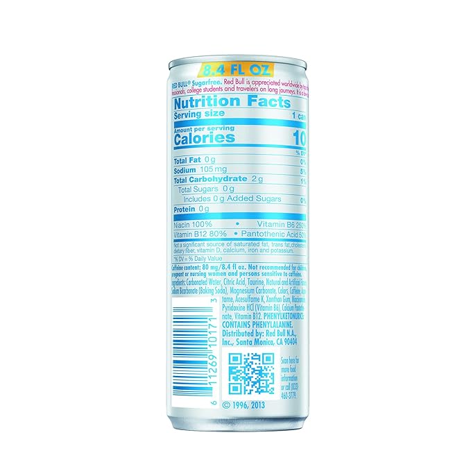 Red Bull Sugar Free Energy Drink, 8.4 Fl Oz
