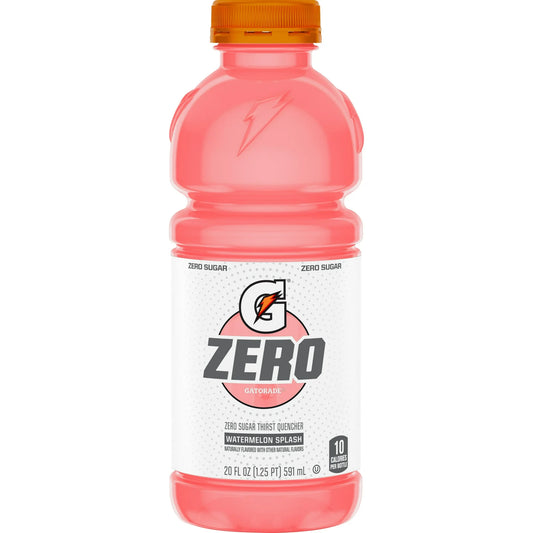 GATORADE -  ZERO WATERMELON SPLASH -20 OZ (3X8PK)