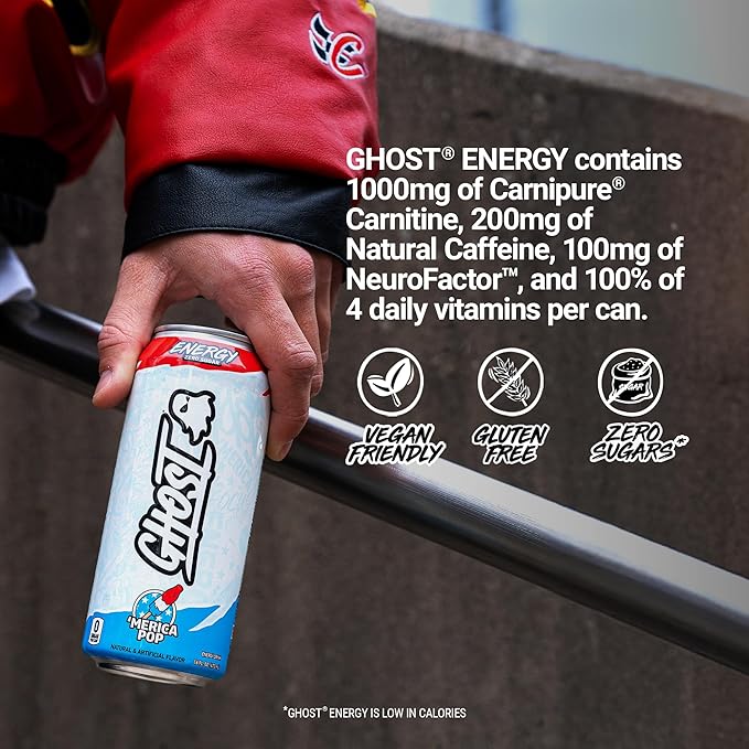GHOST ENERGY -'MERICA POP -16FLOZ