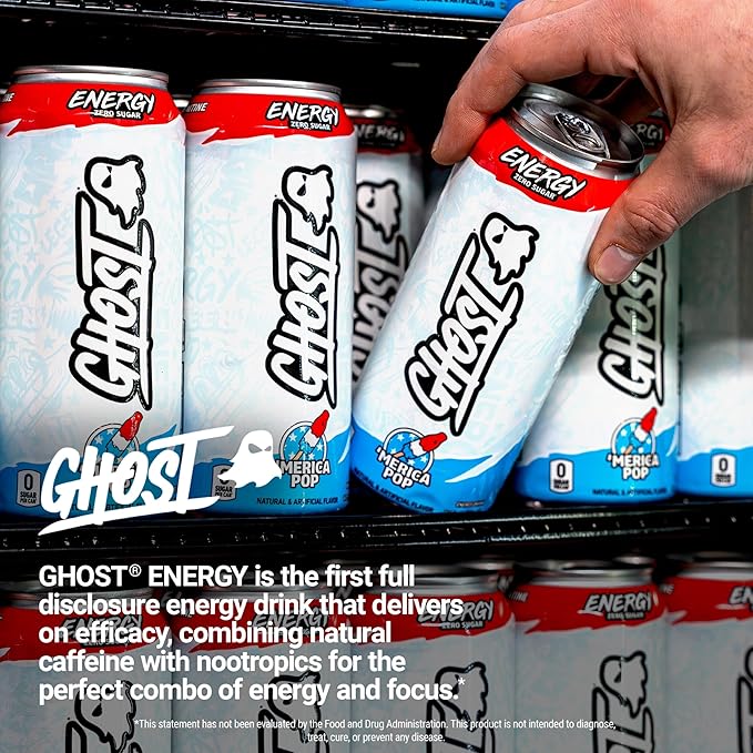 GHOST ENERGY -'MERICA POP -16FLOZ