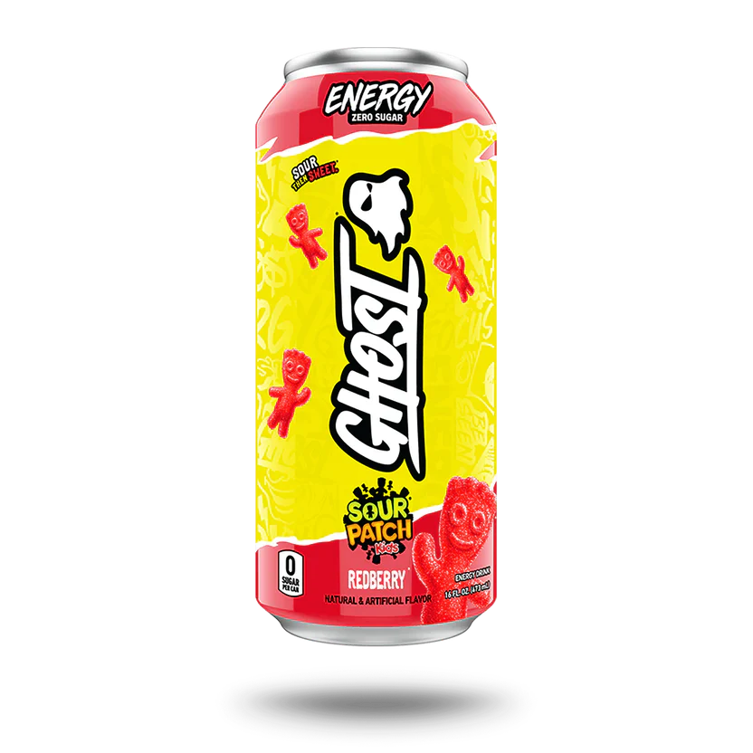 GHOST Energy Drink - Sour Patch Kids Redberry - 16FLOZ
