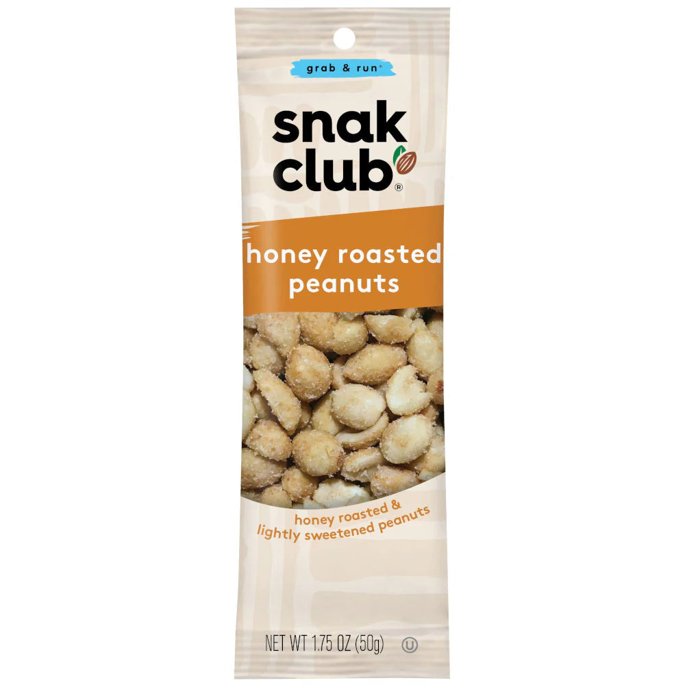 SNAK CLUB - SC-GR-HONEY ROASTED PEANUTS 1.75oz/12/144