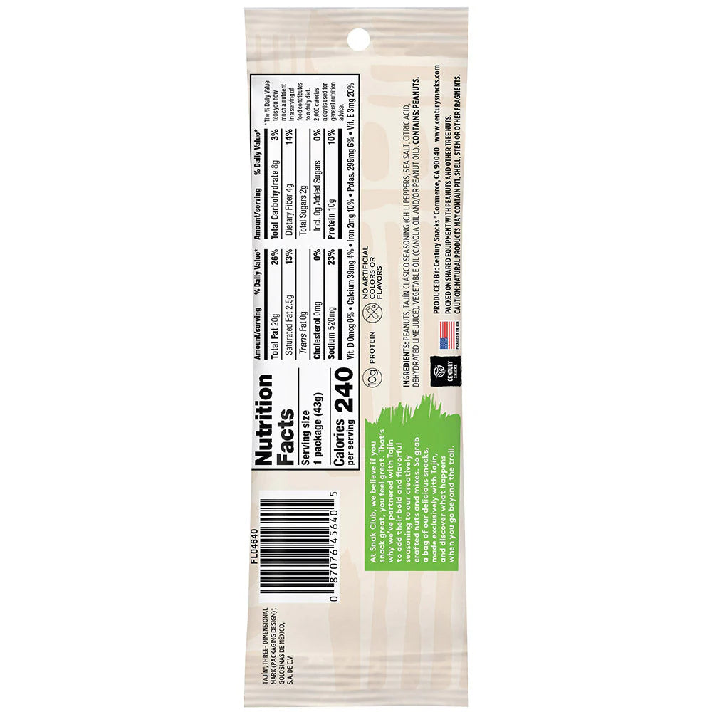 SNAK CLUB - SC-GR-TAJIN PEANUTS 1.5oz/12/144