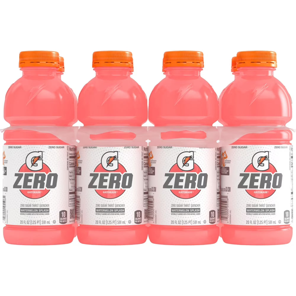 GATORADE -  ZERO WATERMELON SPLASH -20 OZ (3X8PK)