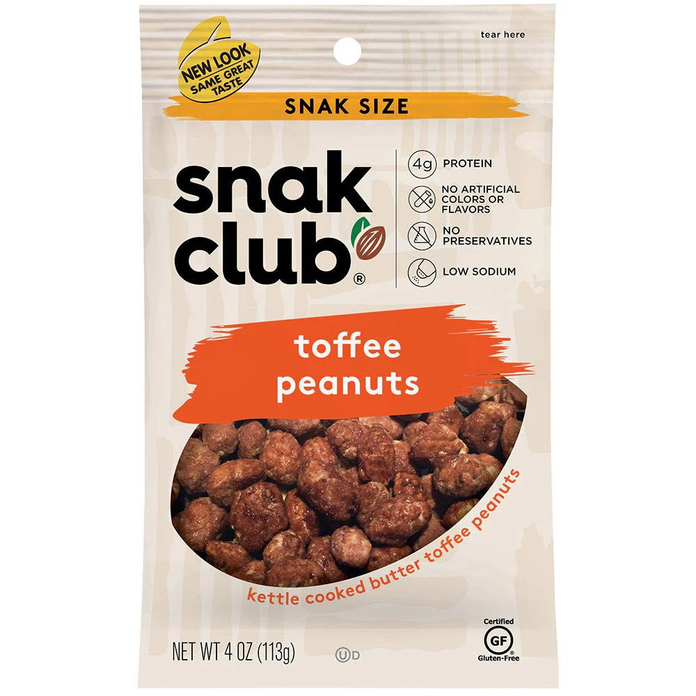 SNAK CLUB - SC-SS-TOFFEE PEANUTS 4oz/12