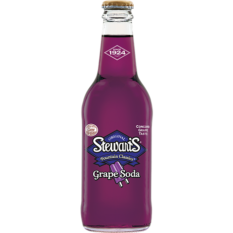 STEWART'S GRAPE FLAVORED SODA - 12FL OZ