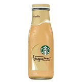 STARBUCKS - GLASS BOTTLE,  VANILLA FRAPP - 9.5OZ, 15 COUNT