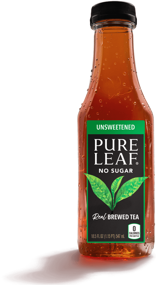PURE LEAF - UNSWEETENED TEA - 18.5OZ -12PK