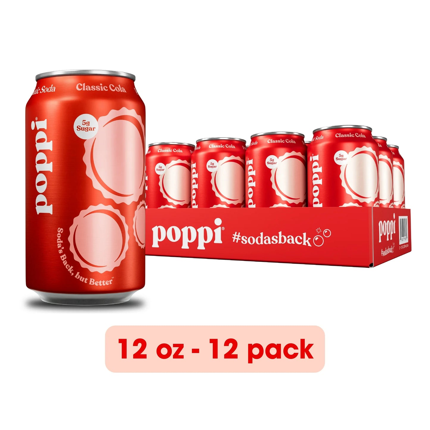 POPPI CLASSIC COLA CAN 12/ 12OZ