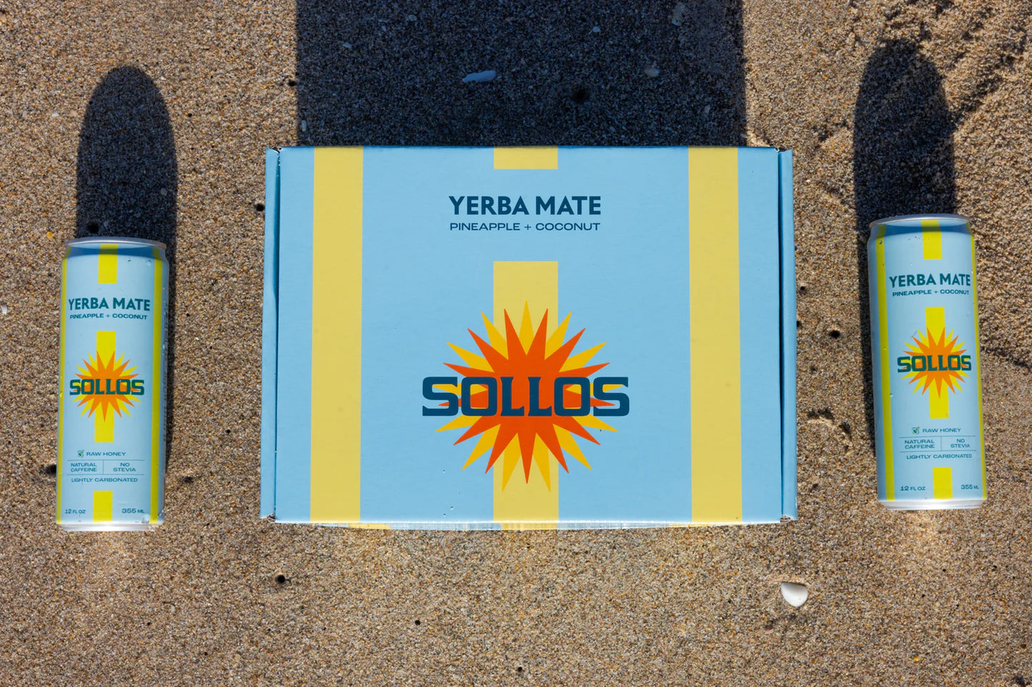 SOLLOS - YERBA MATE - PINEAPPLE AND COCONUT 12 PACK