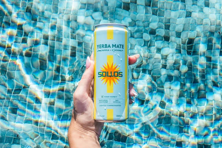 SOLLOS - YERBA MATE - PINEAPPLE AND COCONUT 12 PACK