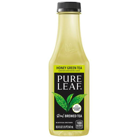 PURE LEAF - HONEY GREEN TEA -18.5OZ -12PK