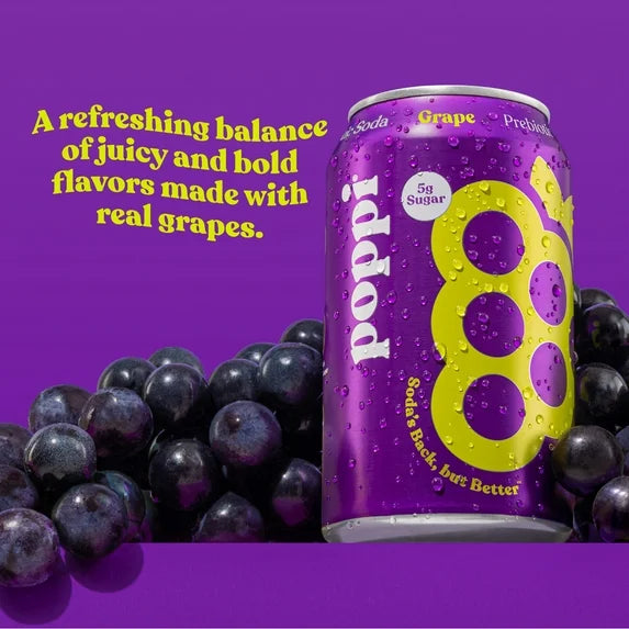 POPPI GRAPE CAN 12/ 12OZ