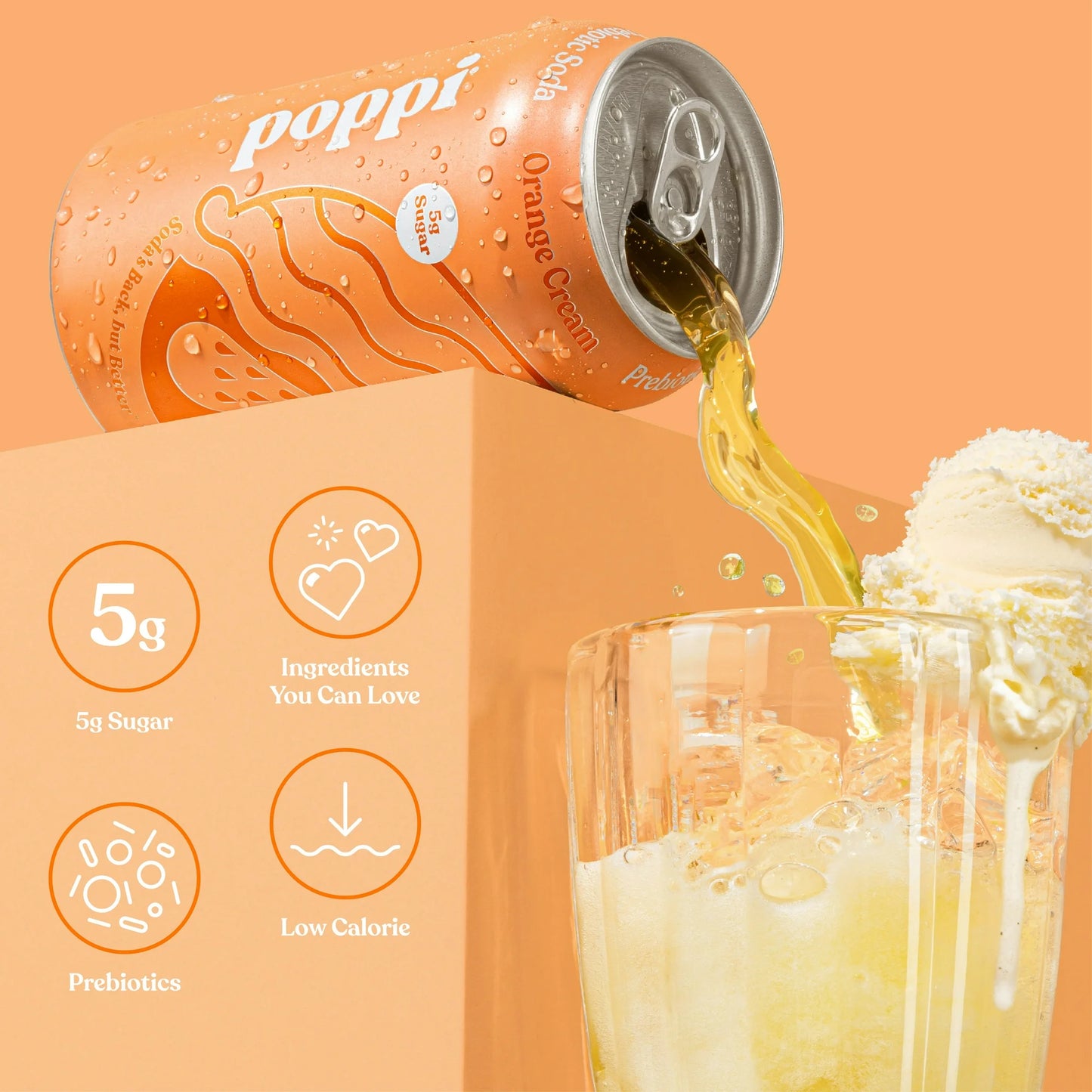 POPPI ORANGE CREAM CAN 12/ 12OZ
