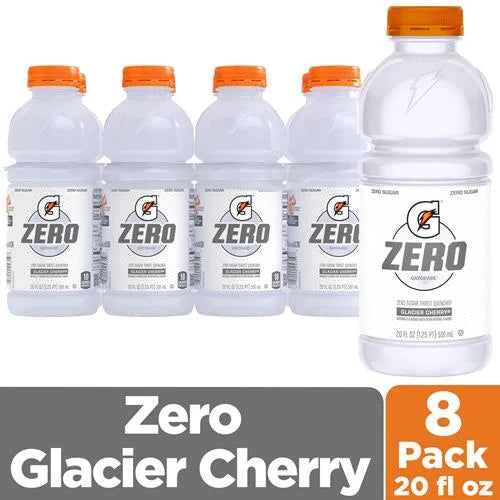 GATORADE -  ZERO GLACIER CHERRY -20OZ (3X8PK)