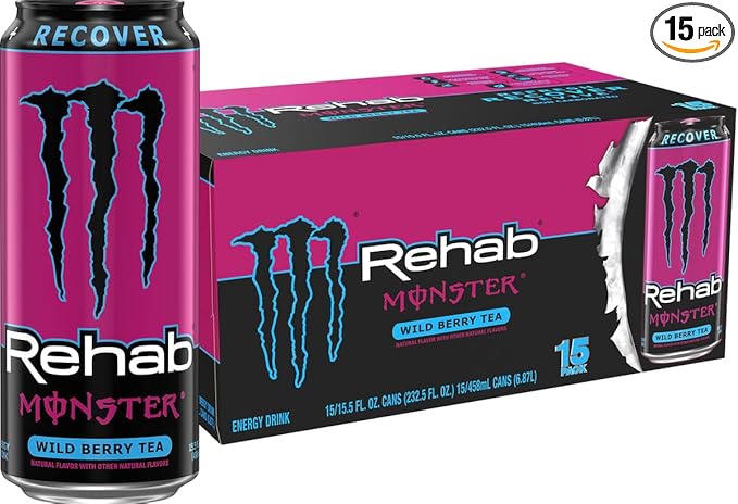 Monster  Rehab  Wild Berry - 15.5OZ