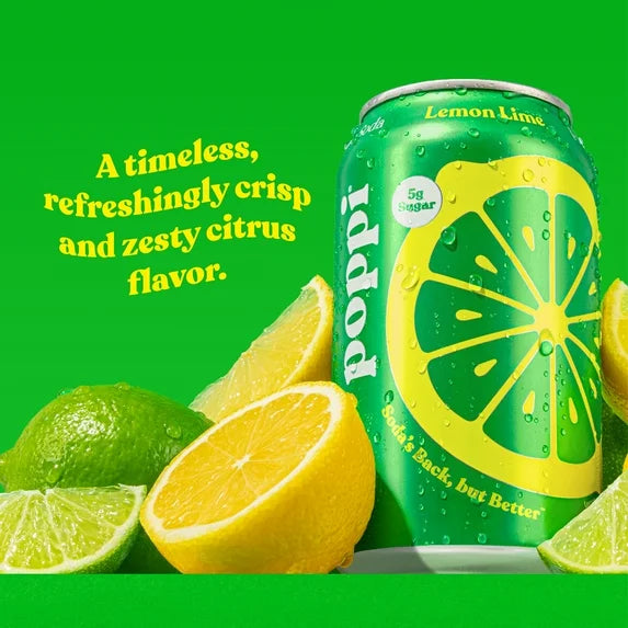 POPPI LEMON LIME CAN 12/ 12OZ