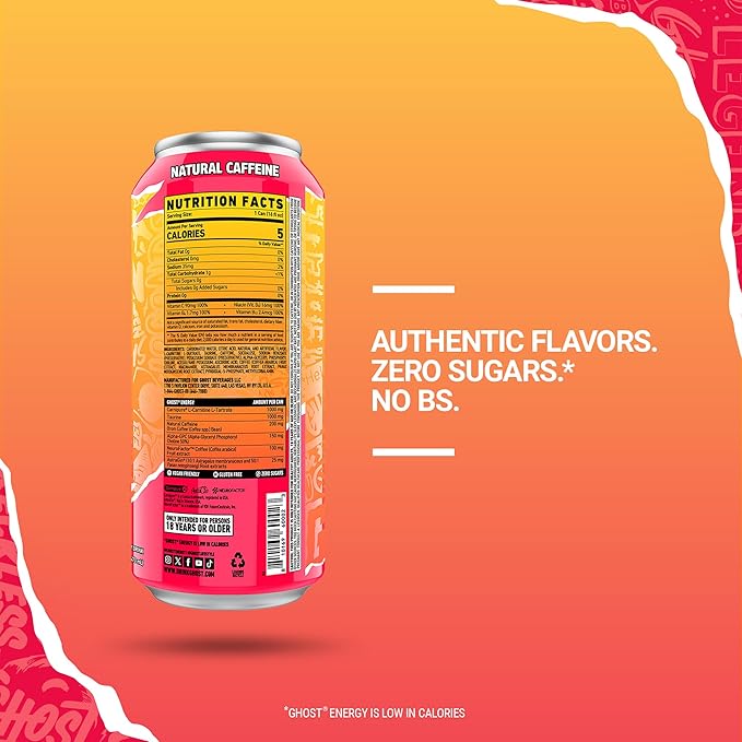 GHOST ENERGY - STRAWBANGO -16FLOZ