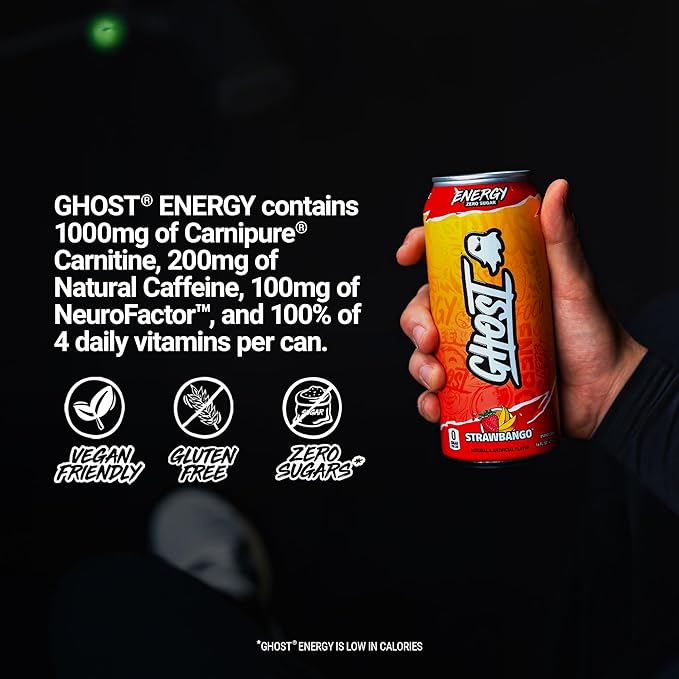 GHOST ENERGY - STRAWBANGO -16FLOZ