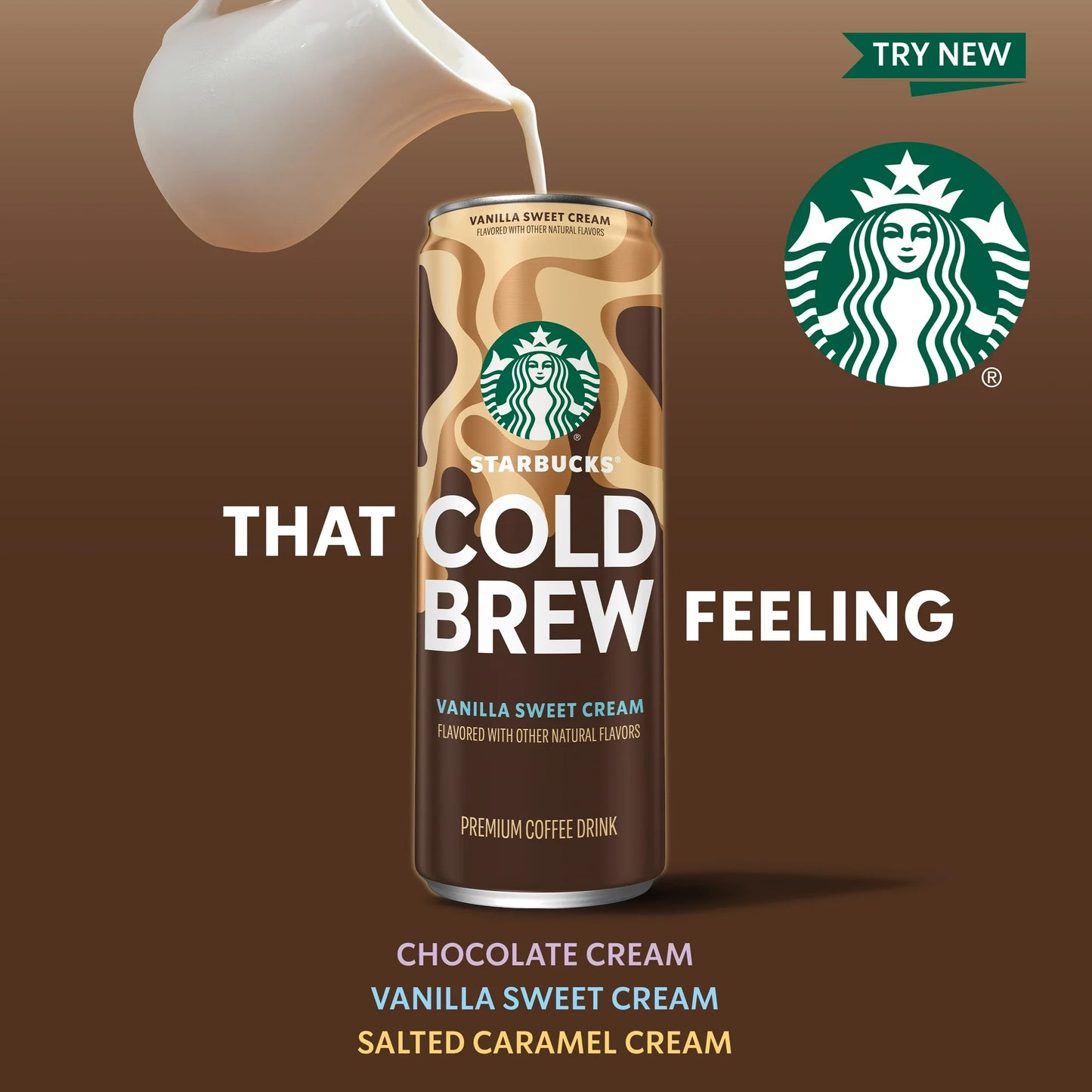STARBUCKS -  CB VANILLA SWEET CREAM - 11OZ 12PK