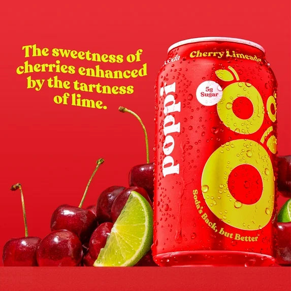 POPPI CHERRY LIMEADE CAN 12/ 12OZ