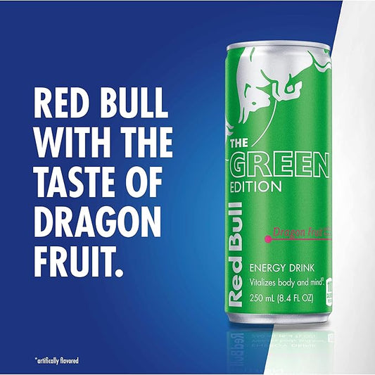Red Bull Green Edition Dragon Fruit Energy Drink, 8.4 Fl Oz