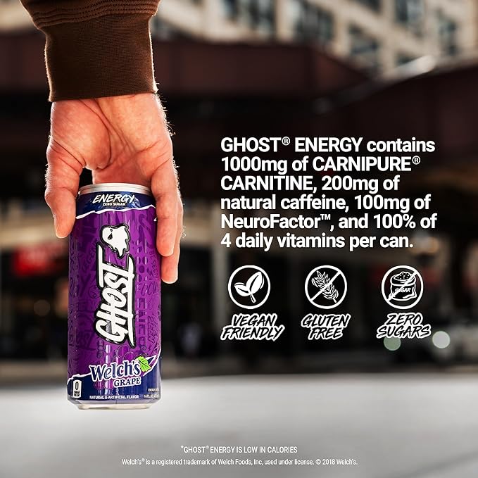 GHOST ENERGY - WELCH'S GRAPE -16FLOZ