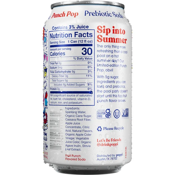 POPPI PUNCH POP CAN 12/ 12OZ