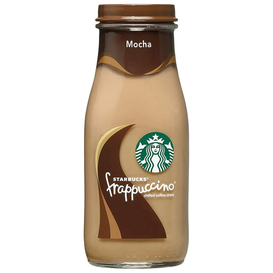 STARBUCKS - GLASS BOTTLE,  MOCHA FRAPP - 9.5OZ, 15 COUNT