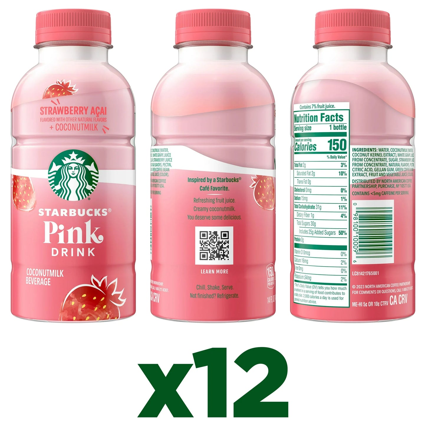 STARBUCKS - PINK DRINK - 14OZ 12PK