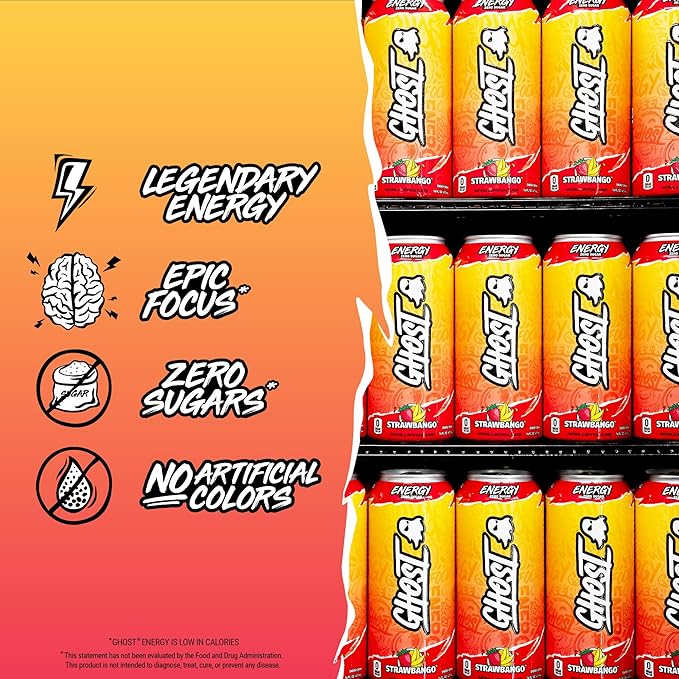 GHOST ENERGY - STRAWBANGO -16FLOZ