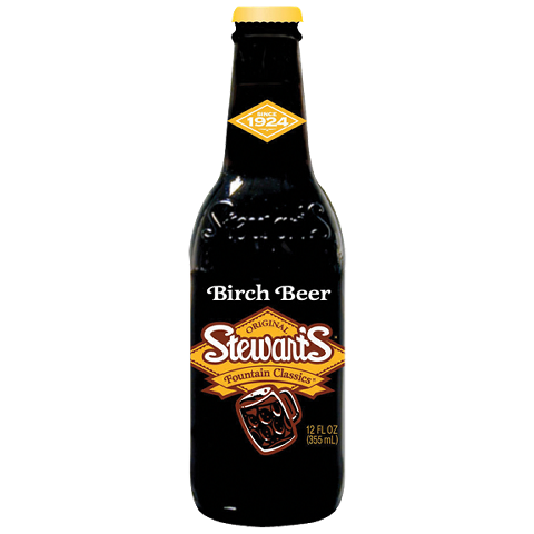 STEWART'S BIRCH BEER SODA -12 FL OZ