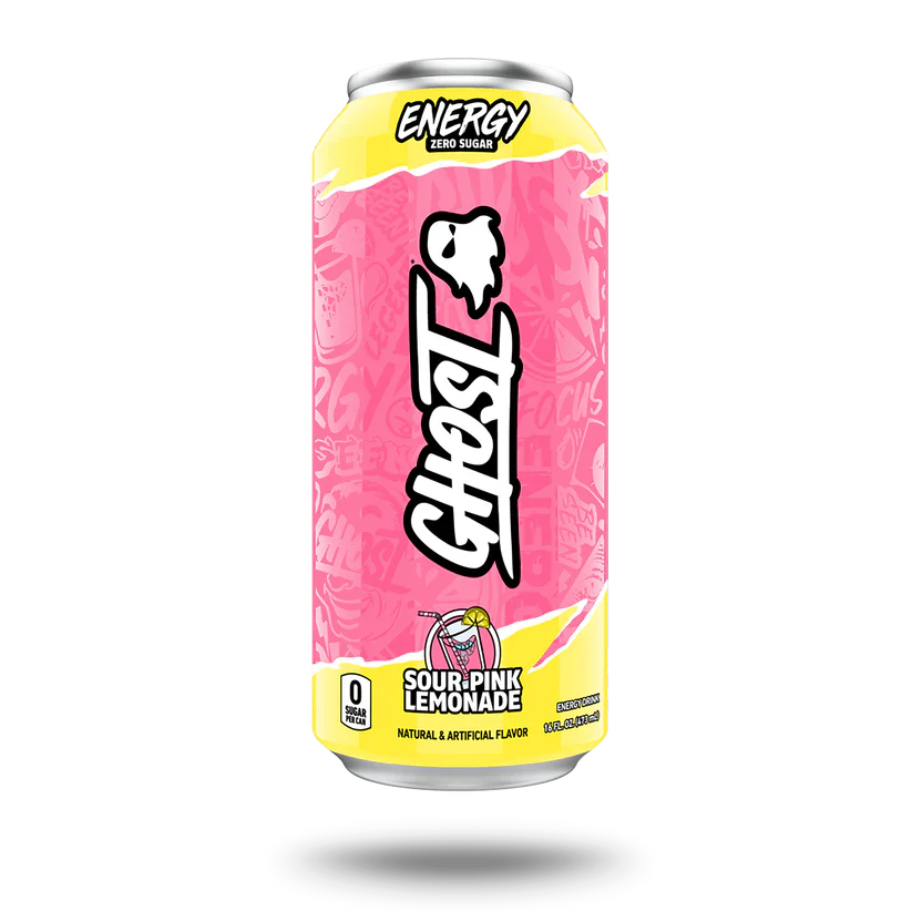 GHOST Energy Drink - 12-Pack, Sour Pink Lemonade