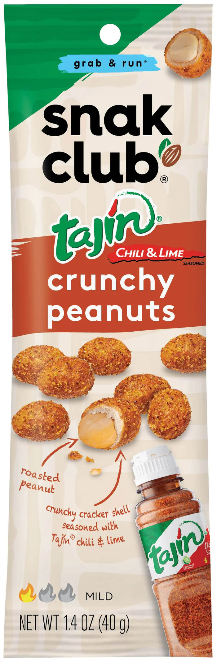 SNAK CLUB - SC-GR-TAJIN CRUNCHY PEANUTS 1.4oz/12/144