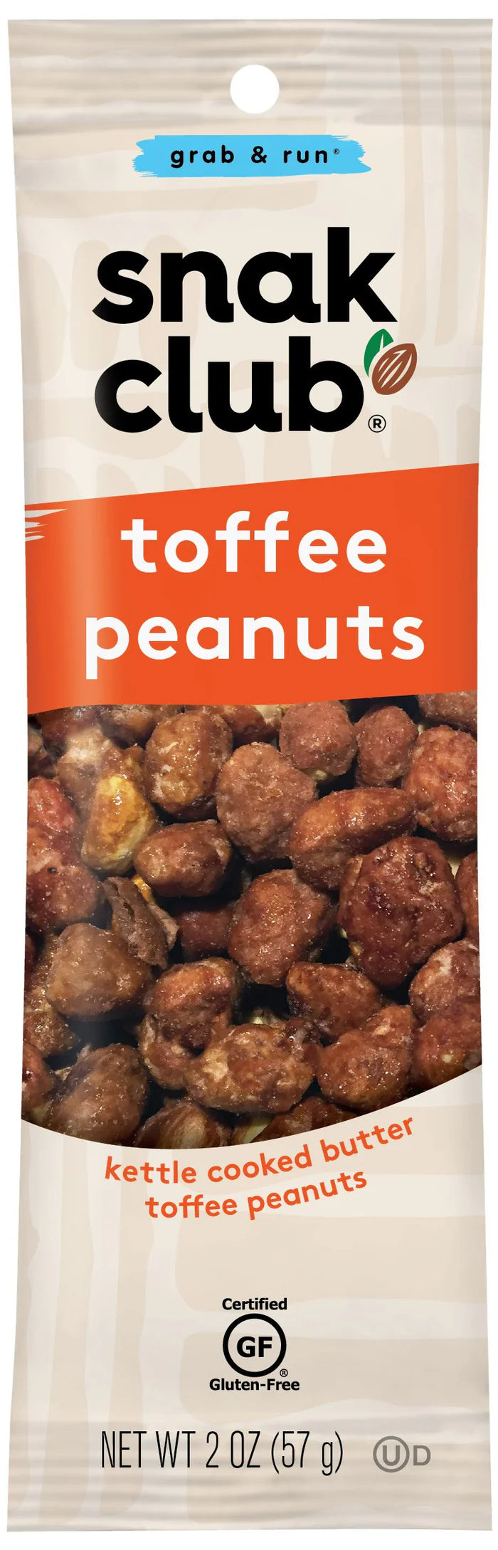 SNAK CLUB - SC-GR-TOFFEE PEANUTS 2oz/12/144