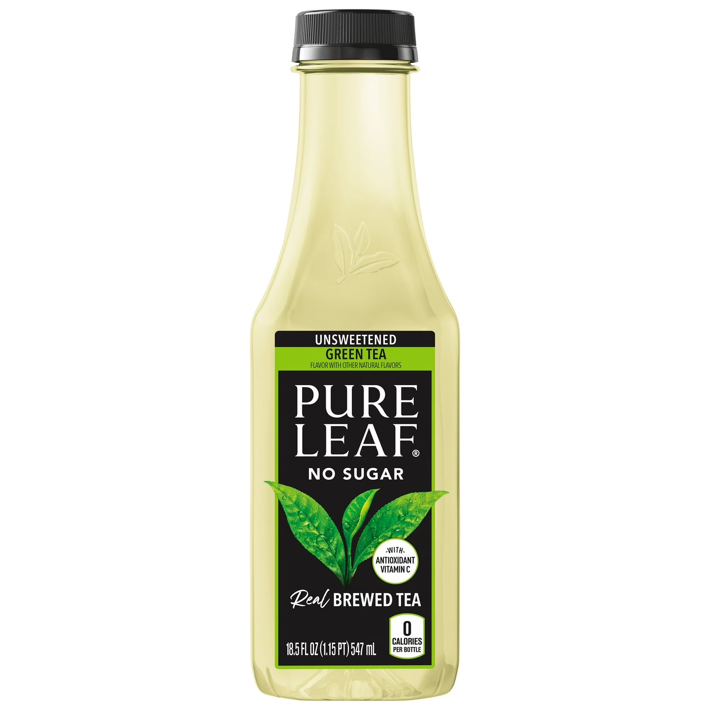 PURE LEAF - UNSWEET GREEN TEA -18.5OZ -12PK