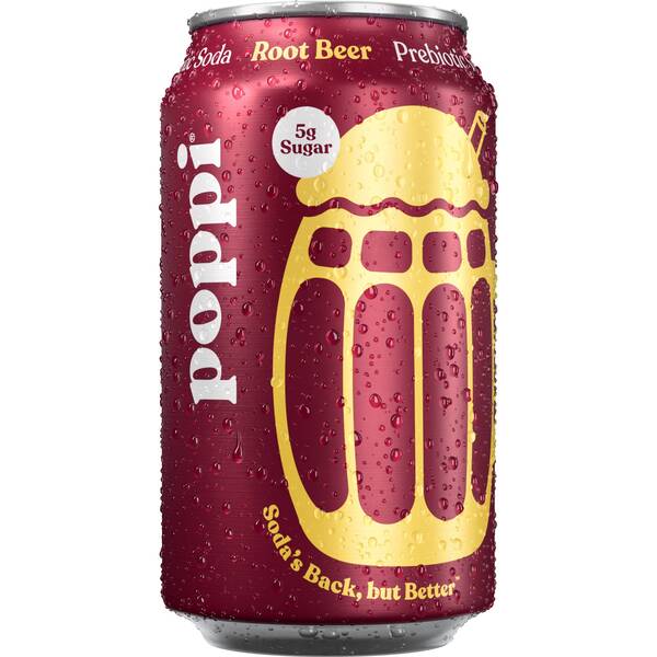 POPPI ROOT BEER CAN 12/ 12OZ