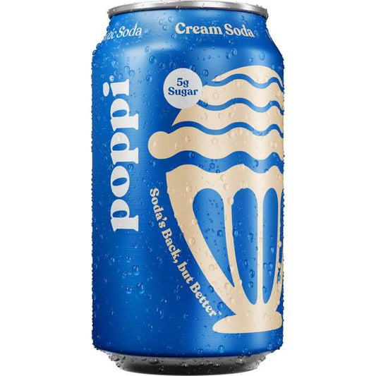 POPPI CREAM SODA CAN 12/ 12OZ