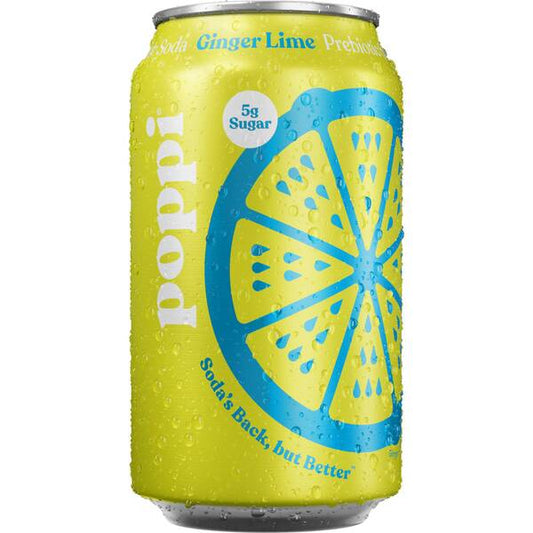 POPPI GINGER LIME CAN 12/ 12OZ