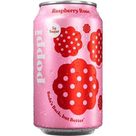 POPPI RASPBERRY ROSE CAN 12/ 12OZ