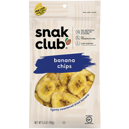 SNAK CLUB - SC-RS-BANANA CHIPS 5.5OZ /6